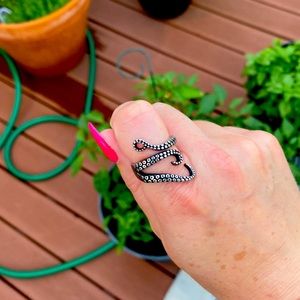 Size 7 handmade octopus tentacle ring